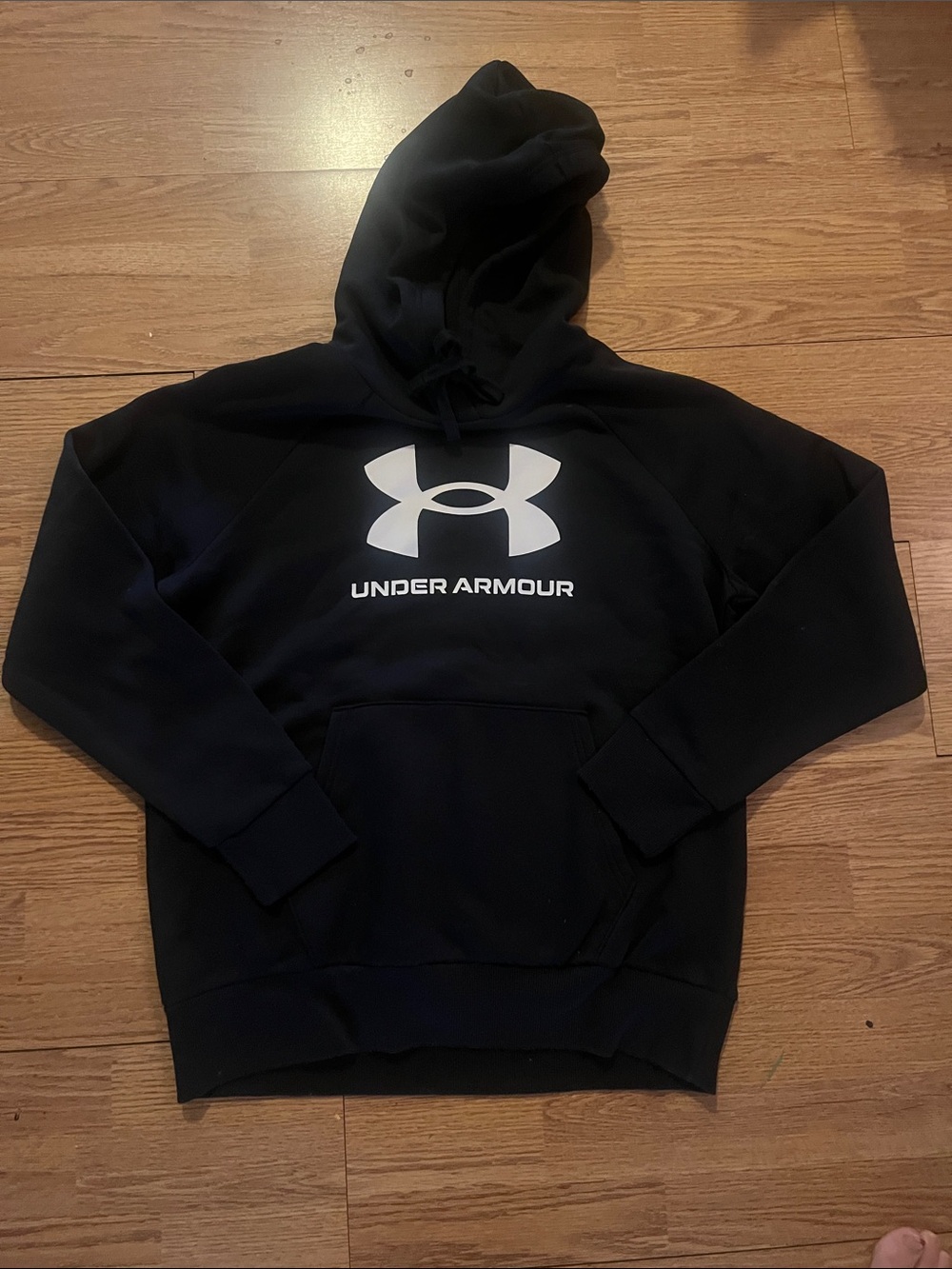 Under Armour Black Hoodie with White Logo